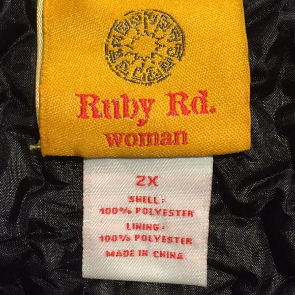 Ruby Rd. Quilted Puffy Jacket 2x - Picture 4 of 9